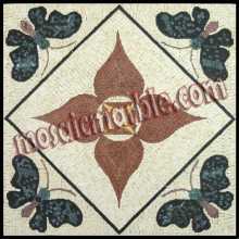 AN369 Flower and butterflies Mosaic