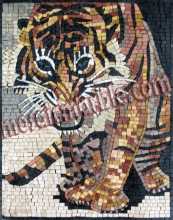AN443 wild tiger Mosaic