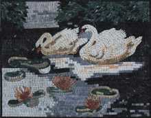 AN705 Wandering Swans  Mosaic
