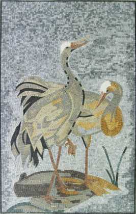 AN759 White swans  Mosaic