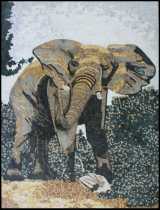 Tall Mosaic Theme Elephant