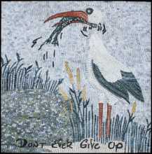 AN804 Bird hunting scene Mosaic