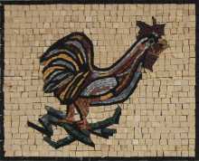AN879 Rooster Fun  Mosaic