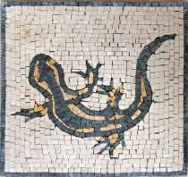 AN90 Black&gold lizard Mosaic