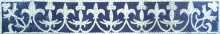 BD118 Elegant Fleur De Lys Mosaic