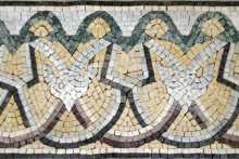BD18 geometric art design border Mosaic