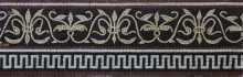 BD361 Fleur De Lys Listello Tile Mosaic