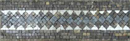 Rhombus Checkers Border Mosaic