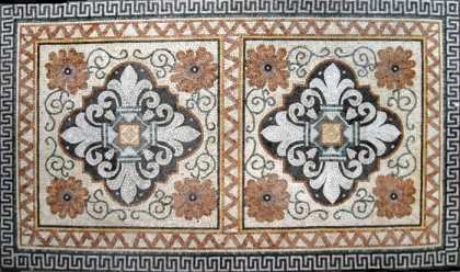CR10 Symmetrical majestic patterns with border Mosaic