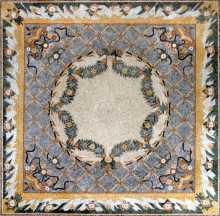 CR120 Multi design floral carpet Mosaic