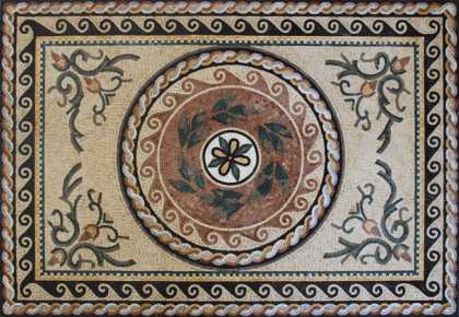 Oriental Design Carpet Floor Mosaic