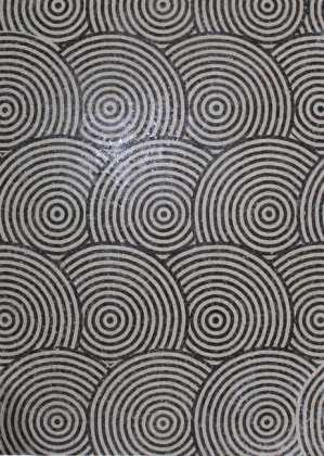 CR1238 Spirals Motif Carpet  Mosaic