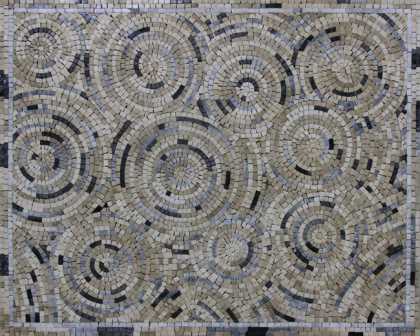 CR1244 Circular Floor Rug Mosaic