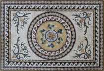 CR1276 Handmade Ancient Design Carpet Roman  Mosaic