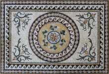 CR1276 Handmade Ancient Design Carpet Roman Mosaic
