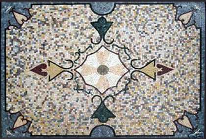 CR138 Artistic floral carpet Mosaic