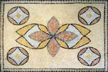 CR142 Pastel geometric shapes carpet Mosaic