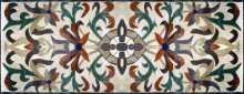 CR174 Floral art on grey background Mosaic