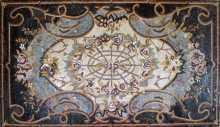 CR193 Artistic floral design carpet Mosaic
