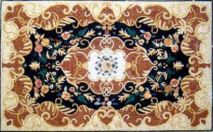 CR245 Bronze Floral Design Mosaic