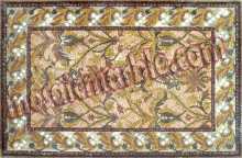 CR397 Golden floral carpet Mosaic