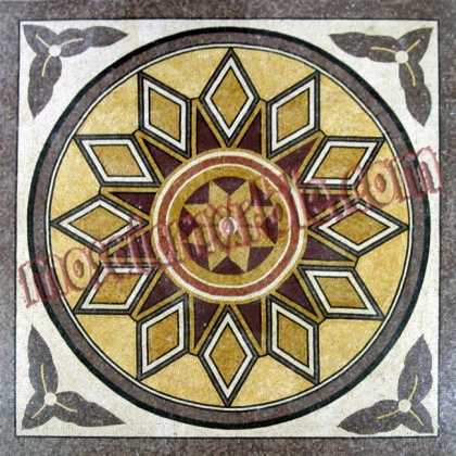 CR451 Big geometric flower carpet Mosaic