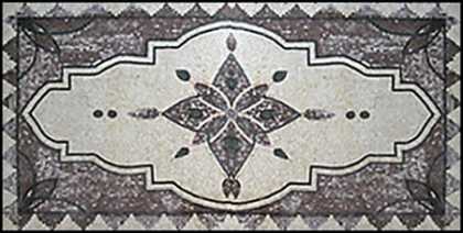 CR46 Silver geometrical design Mosaic