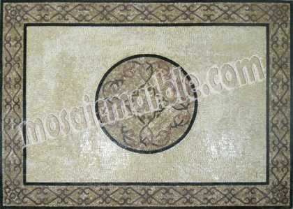 CR492 Simple grey stone carpet Mosaic