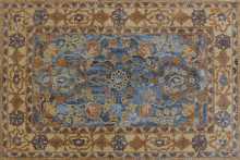 Oriental Rug with Marble Tesserae Mosaic