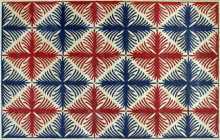 Blue and Red Roman Pattern  Mosaic