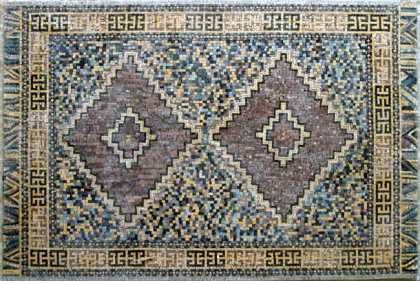 CR54 Losanges on colorful tiles Mosaic