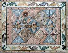 CR70 Pastel patchwork pattern carpet Mosaic