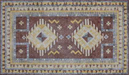 CR719 Geometrical Rug Design Art Floor Carpet  Mosaic