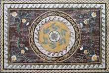 CR90 Rustic style floral carpet Mosaic