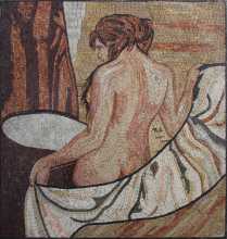 Nude Shower Art Mosaic