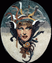 FG245 Medusa Art Mosaic