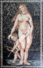 Nude Venus and Cherub Mosaic