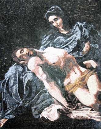 Pieta (Pity) by Annibale Carracci Religious Mosaic