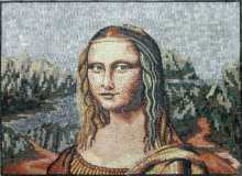 Mona Lisa Portrait Horizontal Mosaic