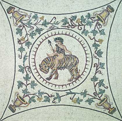 FG67 Dyonisus Riding the Tiger Mosaic