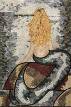 Mermaid Gaze Away Mosaic