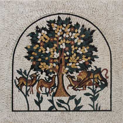 Arched Tree of Life Wall Mosaic