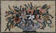 Flower Vase Mosaic Wall Decor