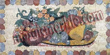 Big Fruit & Flower Combo Kitchen Backsplash Mosaic