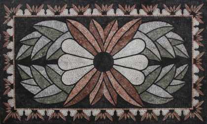 Symmetric white lotus Mosaic