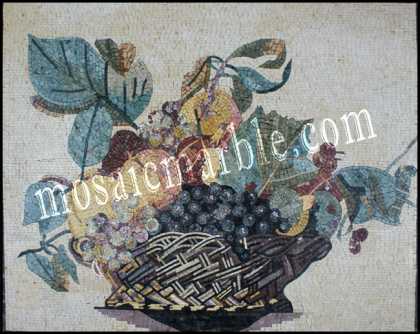 Fruit Basket Kitchen Backsplash Mosaic