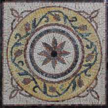 GEO2415 Square Mini Rug Floor Decor Mosaic