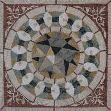Cubic Star Square Wall or Floor Tile Art Mosaic