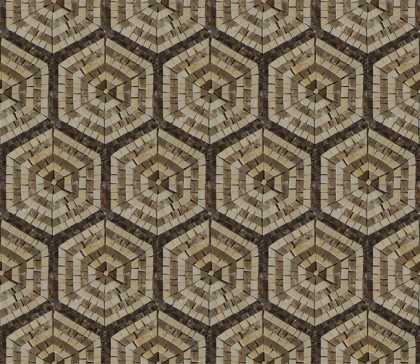 GEO2704 Repetitive Hexagon Pattern Tile  Mosaic
