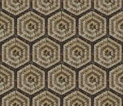 GEO2704 Repetitive Hexagon Pattern Tile  Mosaic